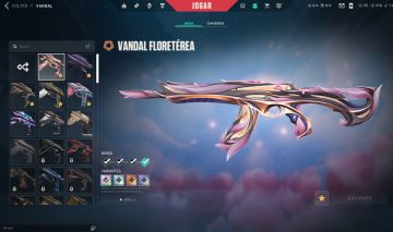 CONTA DE VALORANT COM 14 SKINS // VANDAL GAIA, FLORETÉREA, FLEX URSINHO