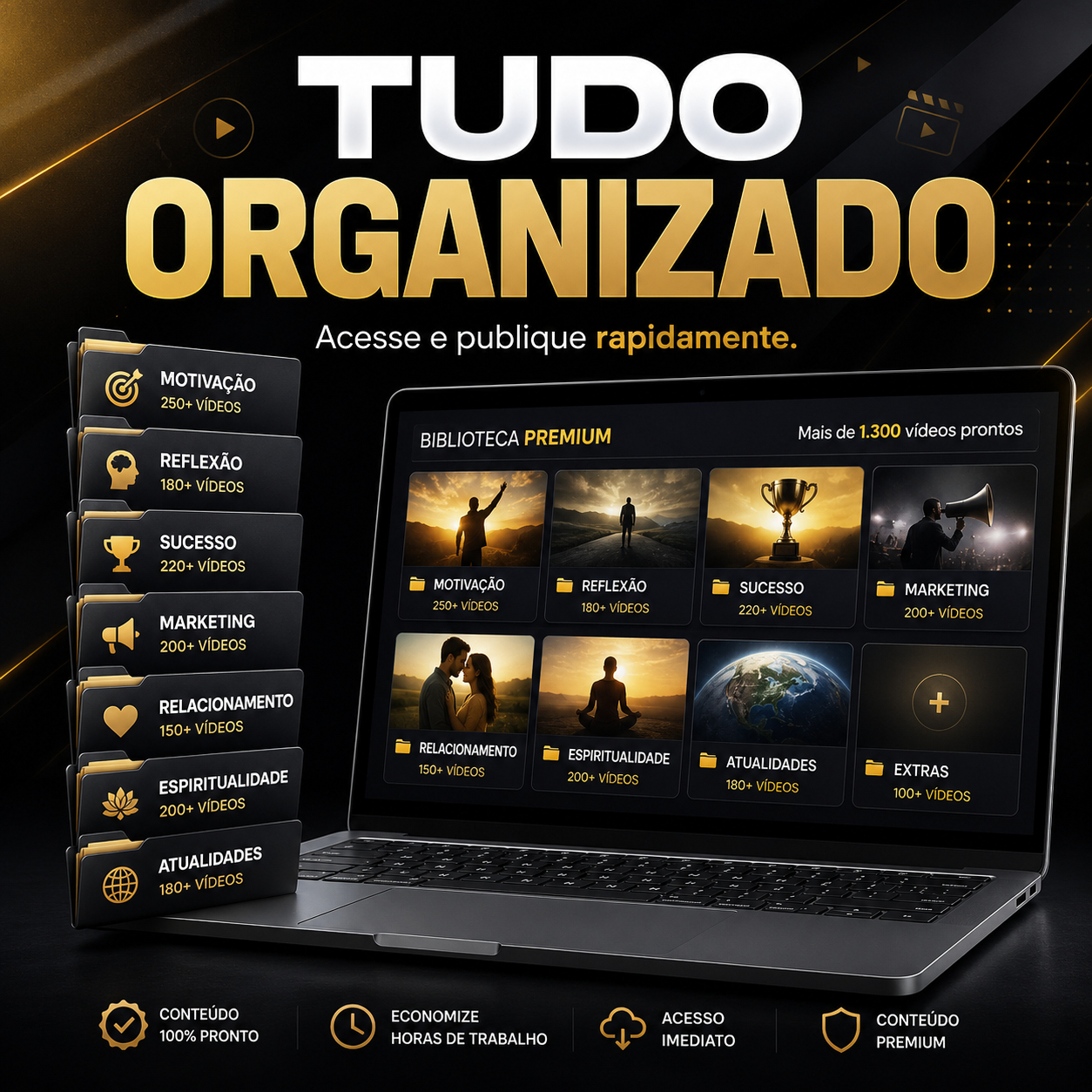PACK 1.000+ VÍDEOS RELIGIOSOS CORTES VIRAIS ENTREGA AUTOMÁTICA MELHOR PREÇO