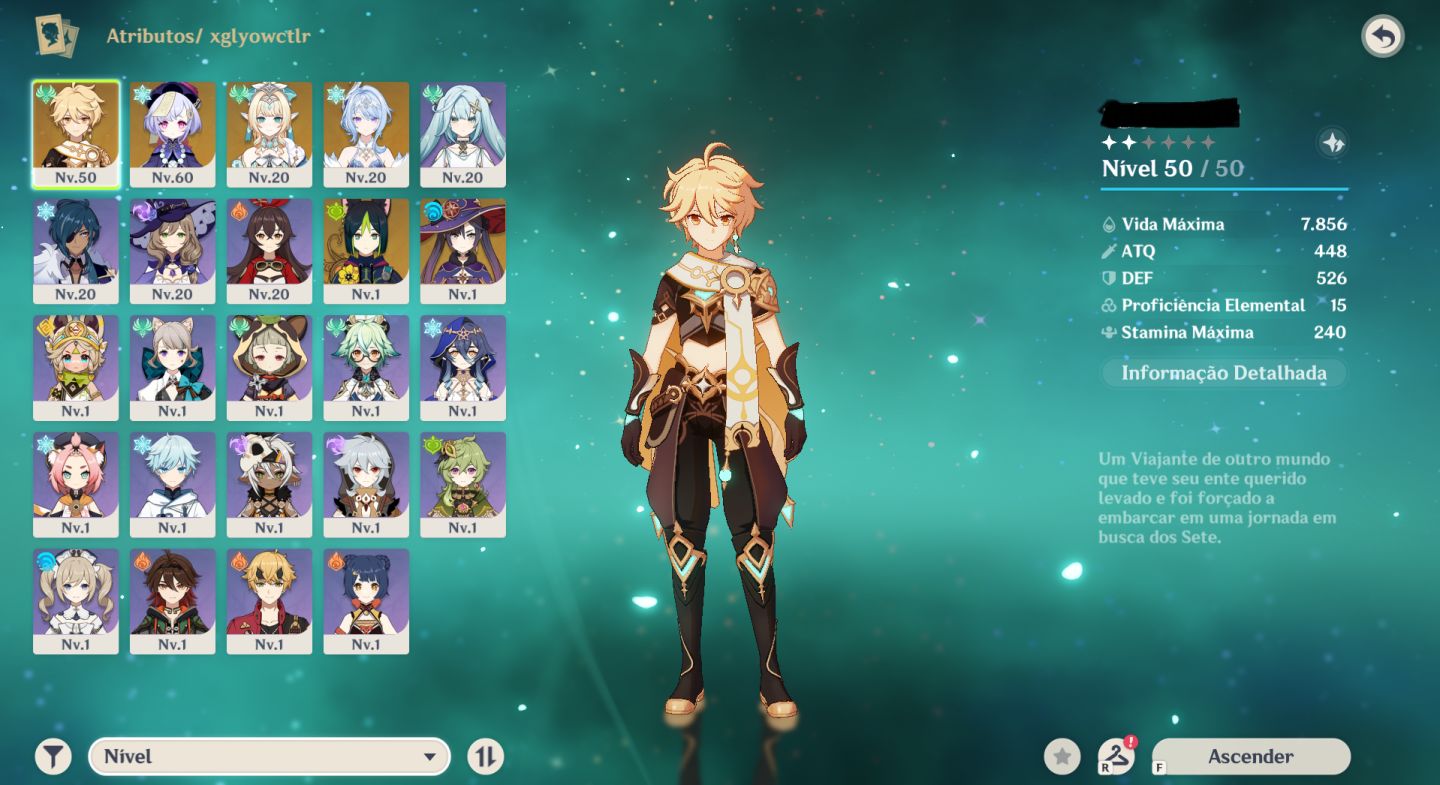 Conta Genshin com Vesna C1 + Odette