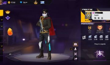 CONTA FREE FIRE NÍVEL 66 Conta com ótimo inventário e itens cobiçados
