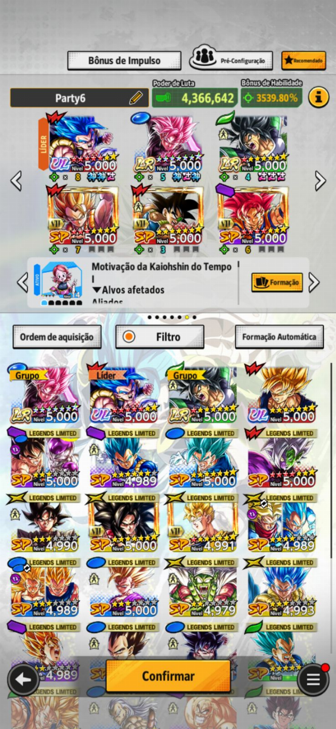 CONTA AVANÇADA COM O NOVO GOGETA ULTRA 12*, BROLY LR 8*, GOKU BLACK LR 14*