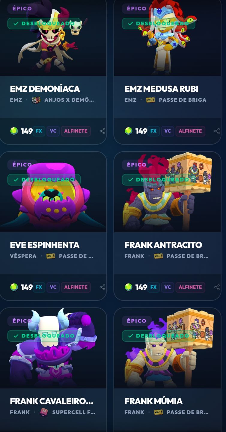 Conta Brawl Stars Diamante I
