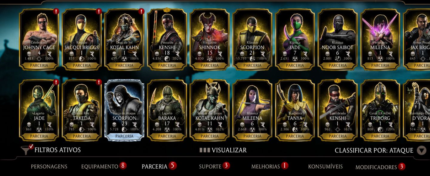 Conta mortal kombat mobile a venda!