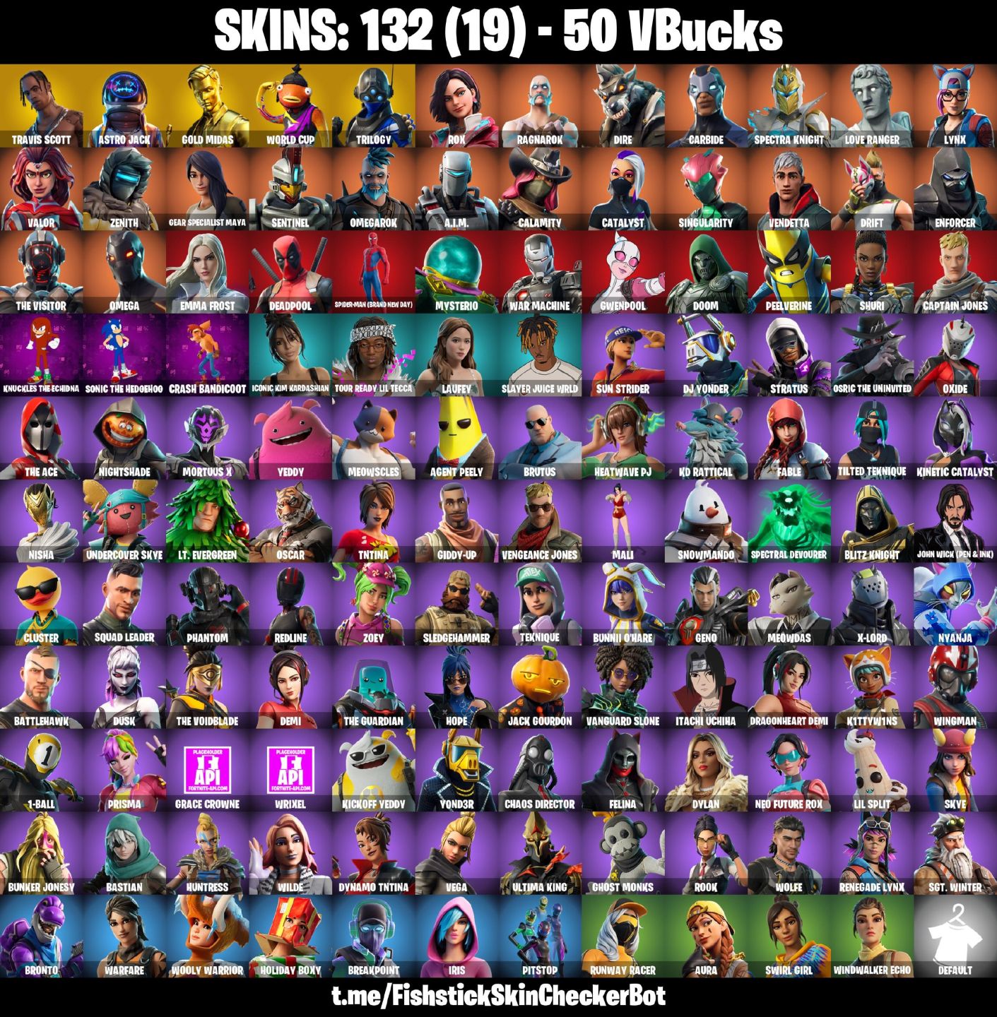 Conta Fortnite com Travis Scott | Astro Jack | Gold Midas | WORLD e 132 Skins
