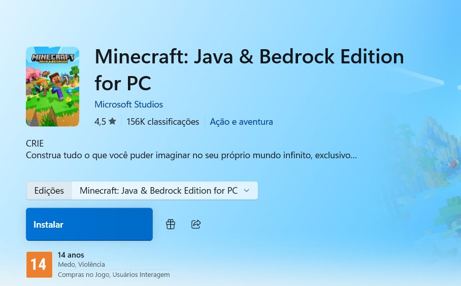 Minecraft Original Full Acesso | Java e Bedrock