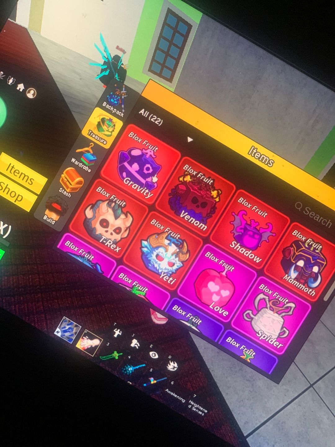 CONTA BLOX FRUITS/ROBLOX RARA LVL MAX YORU GAMEPASSES E MUTO MAIS