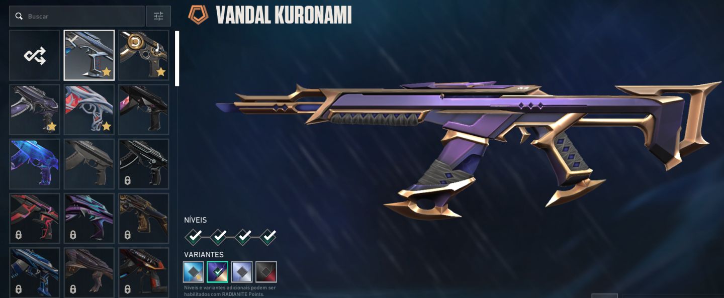 CONTA VALORANT NIVEL 246 | 4 VANDALS | KURONAMI + SAQUEADOR + 3 FACAS