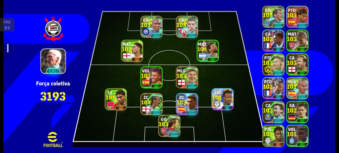 Conta efootball linda