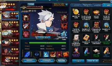 CONTA TOP 18 DA FUSAO , MADARA OLHO DA LUA , HASHIRAMA DESPERTADO , PAIN 4S