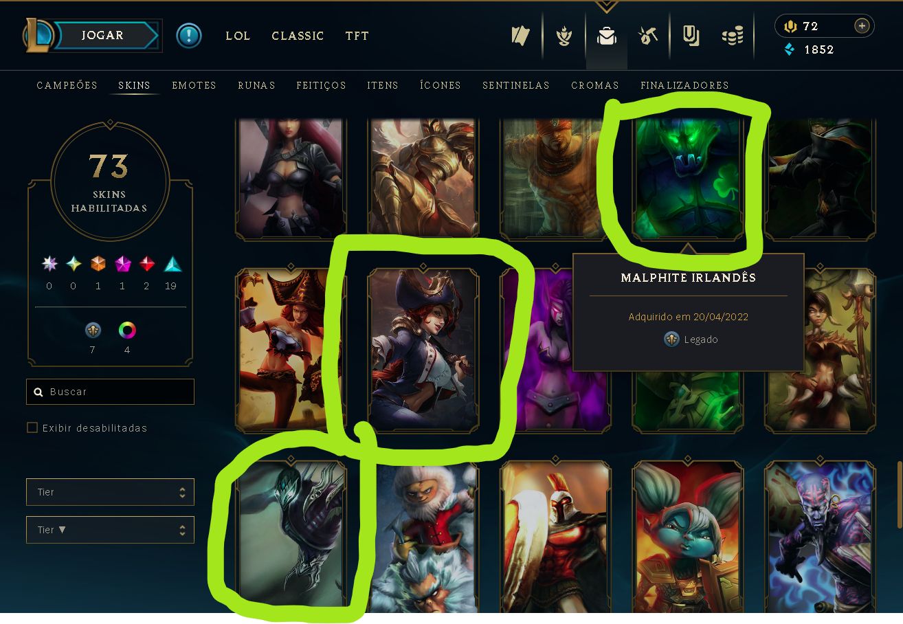 Conta League Of Legends Samira Soul Fighter, Veigar Cripta de Magma,+2 lendarias