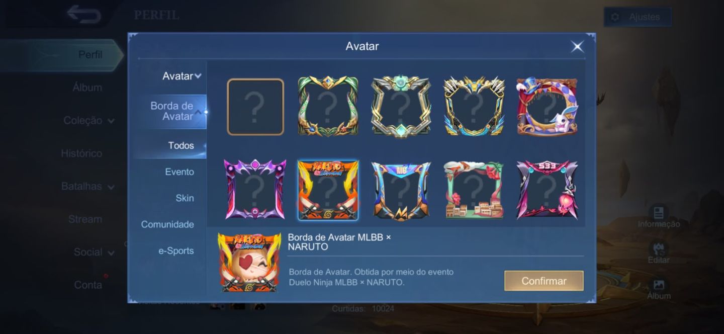 Conta Mobile legends
