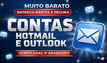 CONTAS EMAIL OUTLOOK/HOTMAIL NOVAS IP BR {COMPRE 1 LEVE 2}