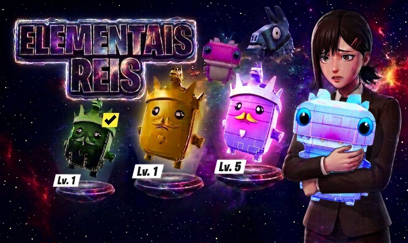 TODOS ELEMENTAIS FORTNITE - NOVOS ELEMENTAIS LVL 5