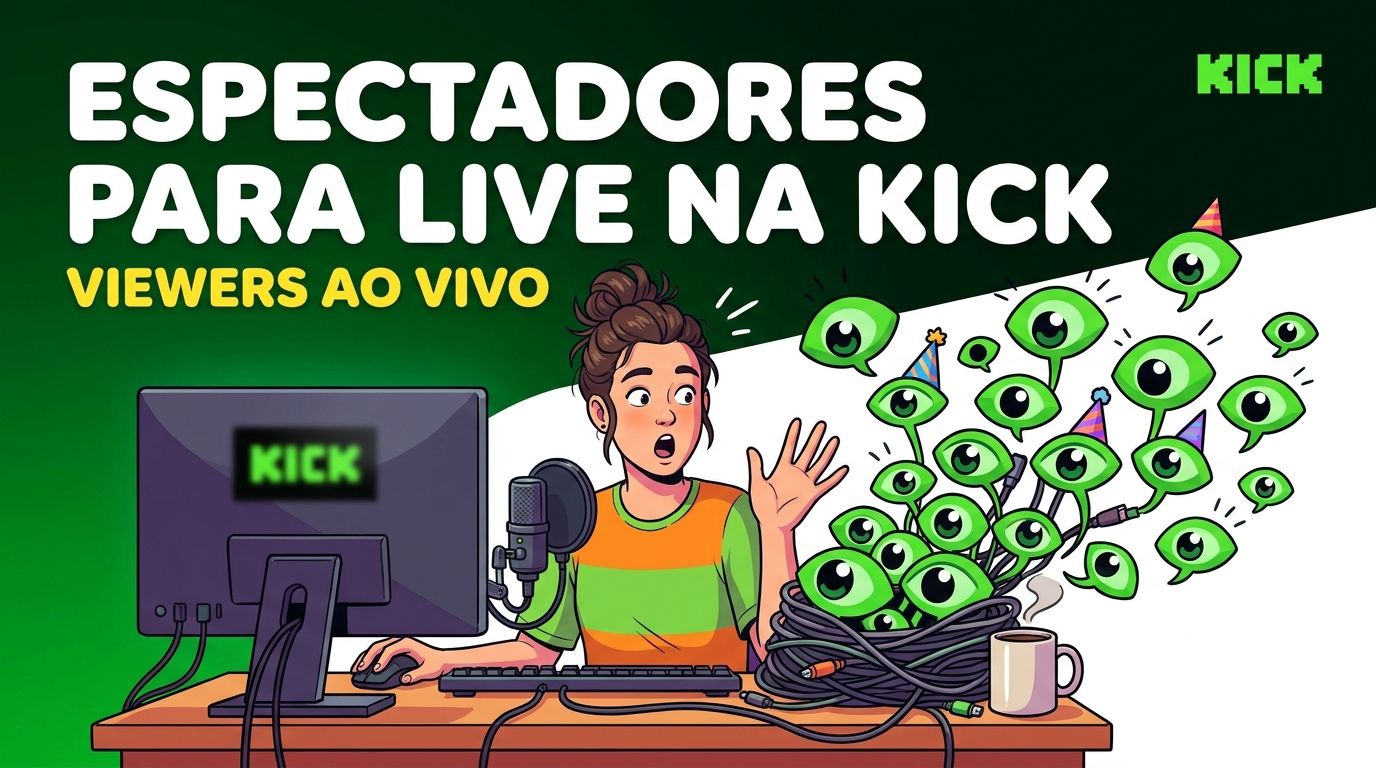O MAIS BARATO | KICK | SEGUIDORES, VIEWS, CHATBOT E ESPECTADORES ALTA QUALIDADE