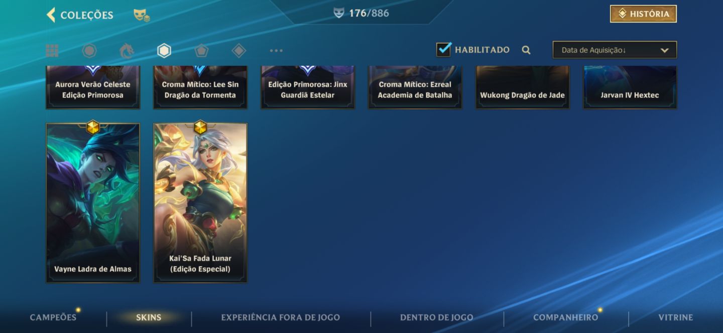 Conta 176 skins