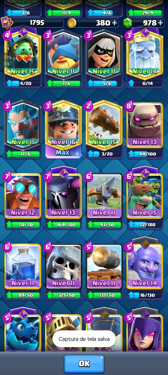 Conta Clash Royale level máximo