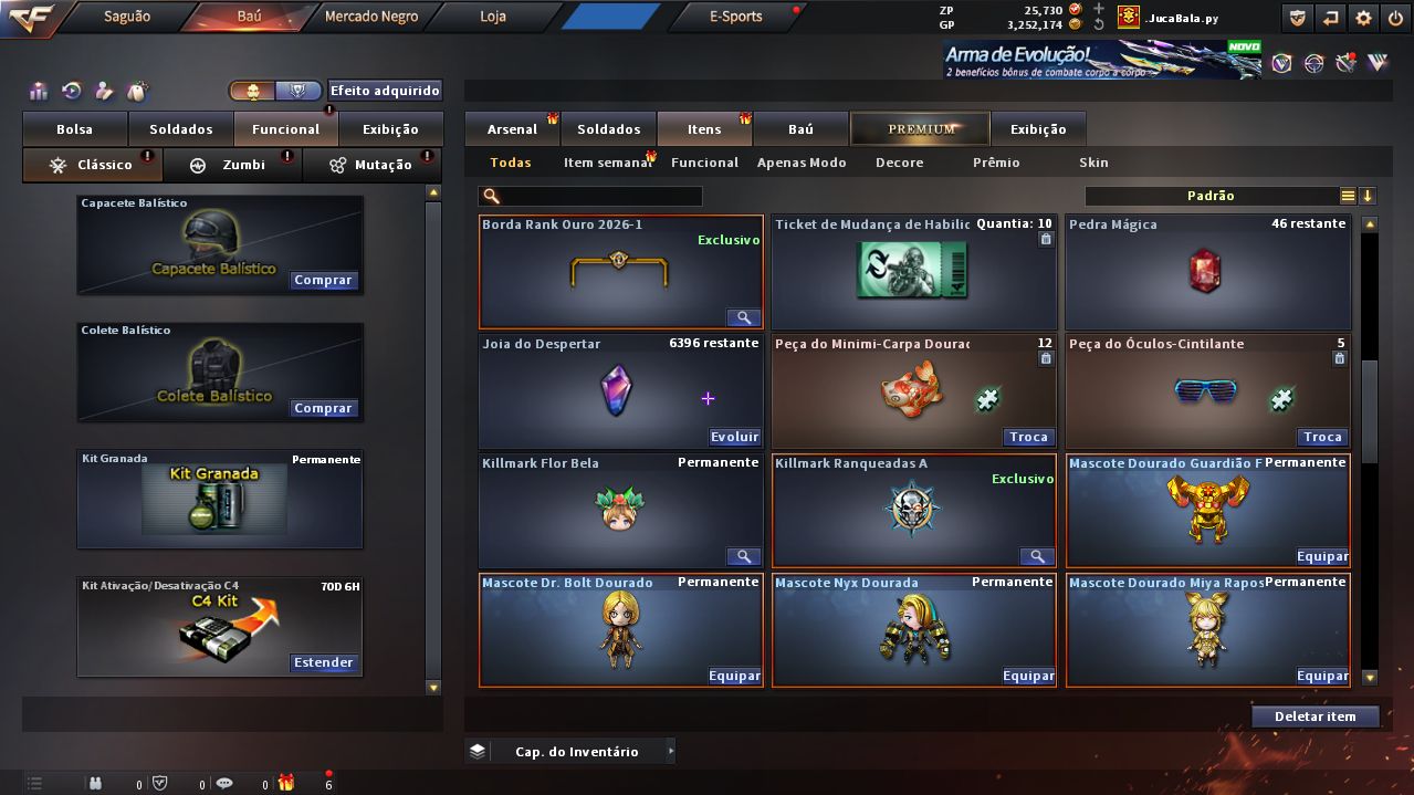 Conta Crossfire marechal vermelho, 7vip buff9 mz, unico dono email/rank on