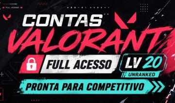 Conta Valorant Unranked lv 20 | Comp liberado FULL ACESSO (Entrega Automatica)