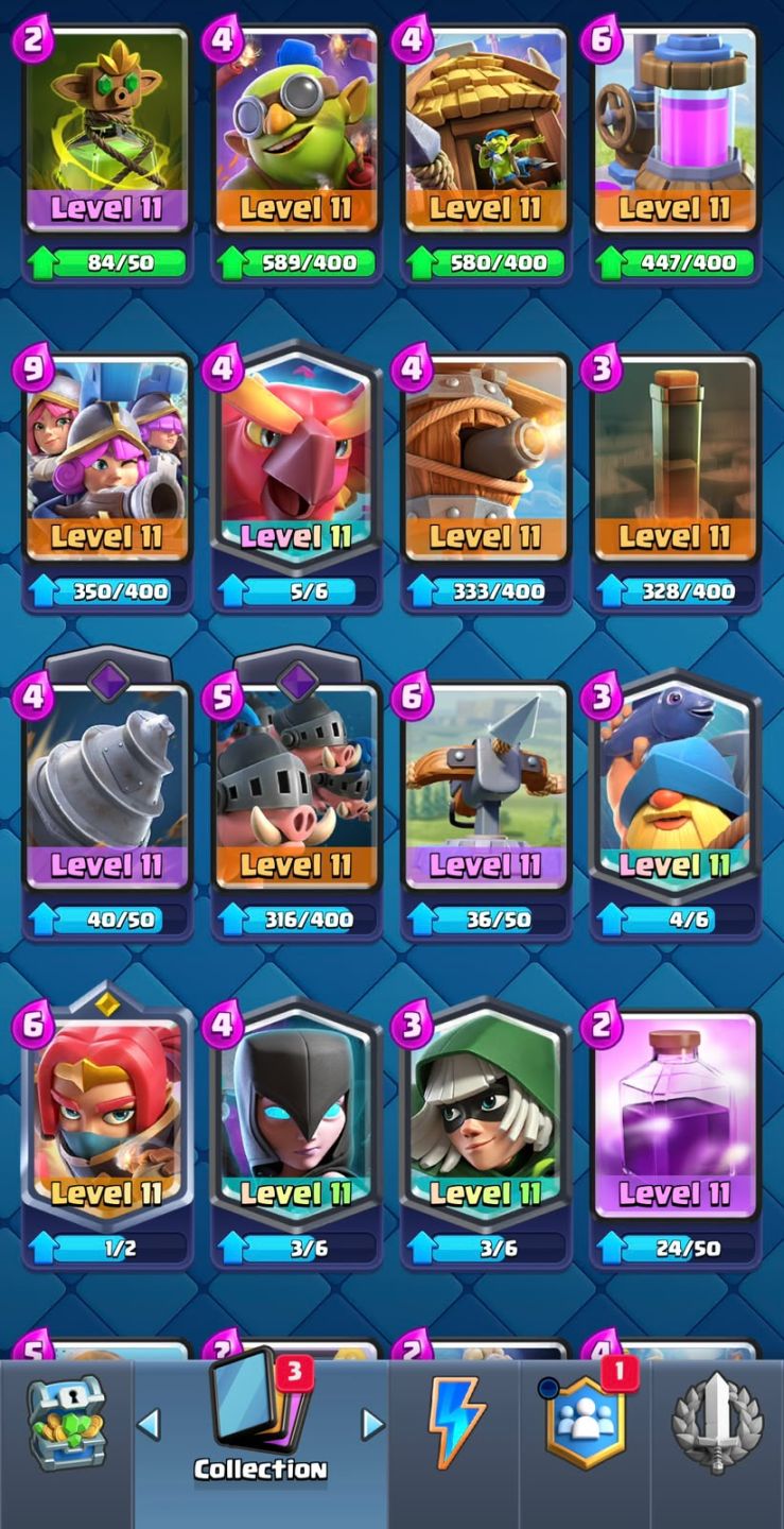 Conta clash royale 13k troféus, 7 cartas lvl 16, 13 evoluções, 6 heróis