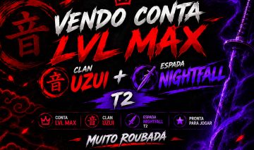 CONTA NOVO PROJECT SLAYER - CLAN UZUI E NICGHTFALL T2 (muito roubada)