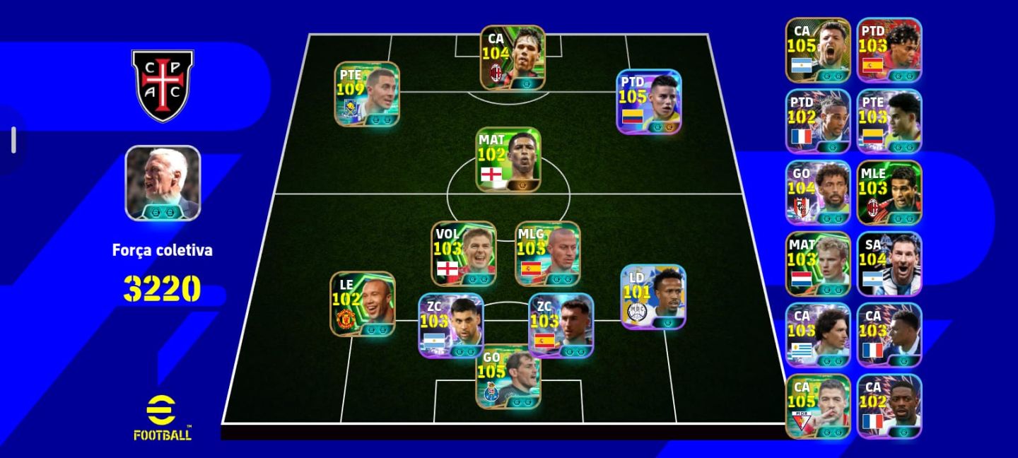 Conta efotball completinha 3220 vem