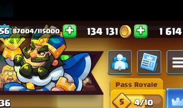 Conta Clash Royale Top Rei 56 | Muitas Cartas Upadas + 1400 gemas