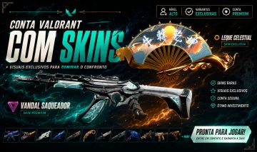 CONTA VALORANT COM SKINS - FULL ACESSO