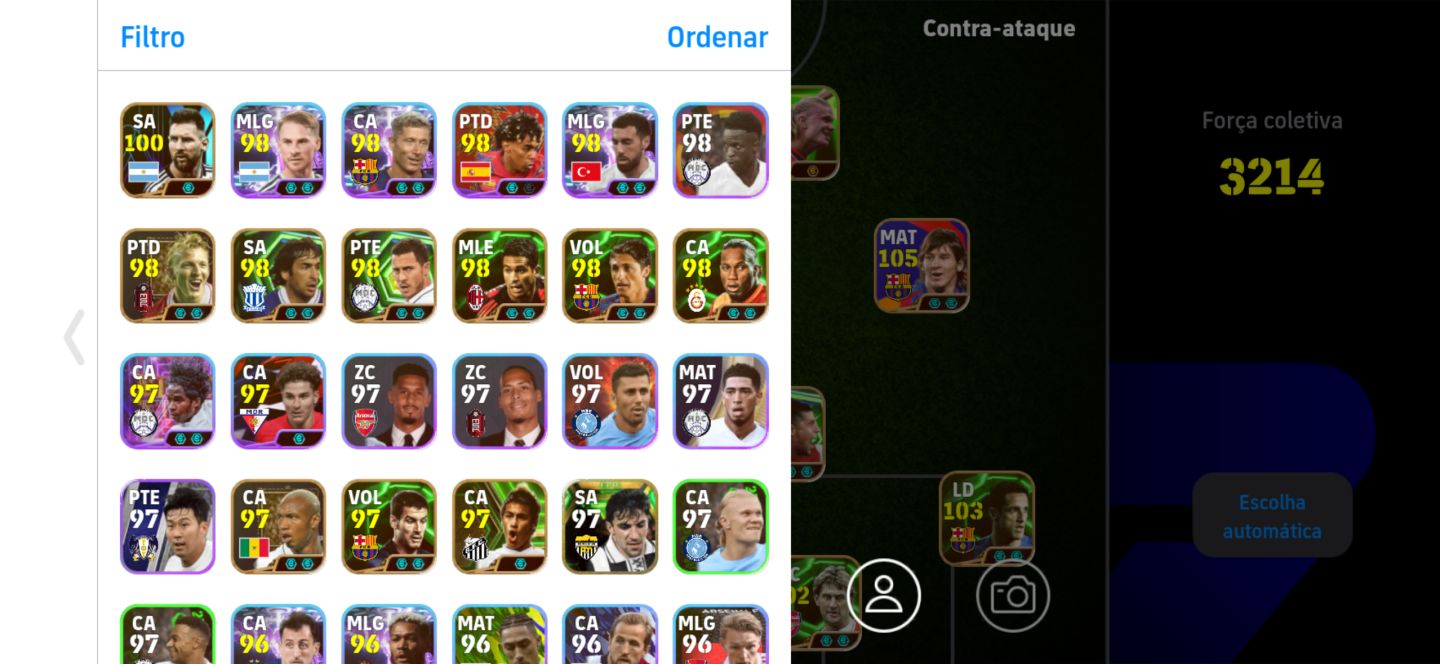 CONTA EFOOTBALL MOBILE