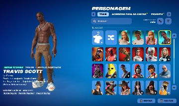 PREÇO BAIXÍSSIMO - TRAVIS SCOTT + SKINS TRYHARD - 60 SKINS - BRNDE INSANO!