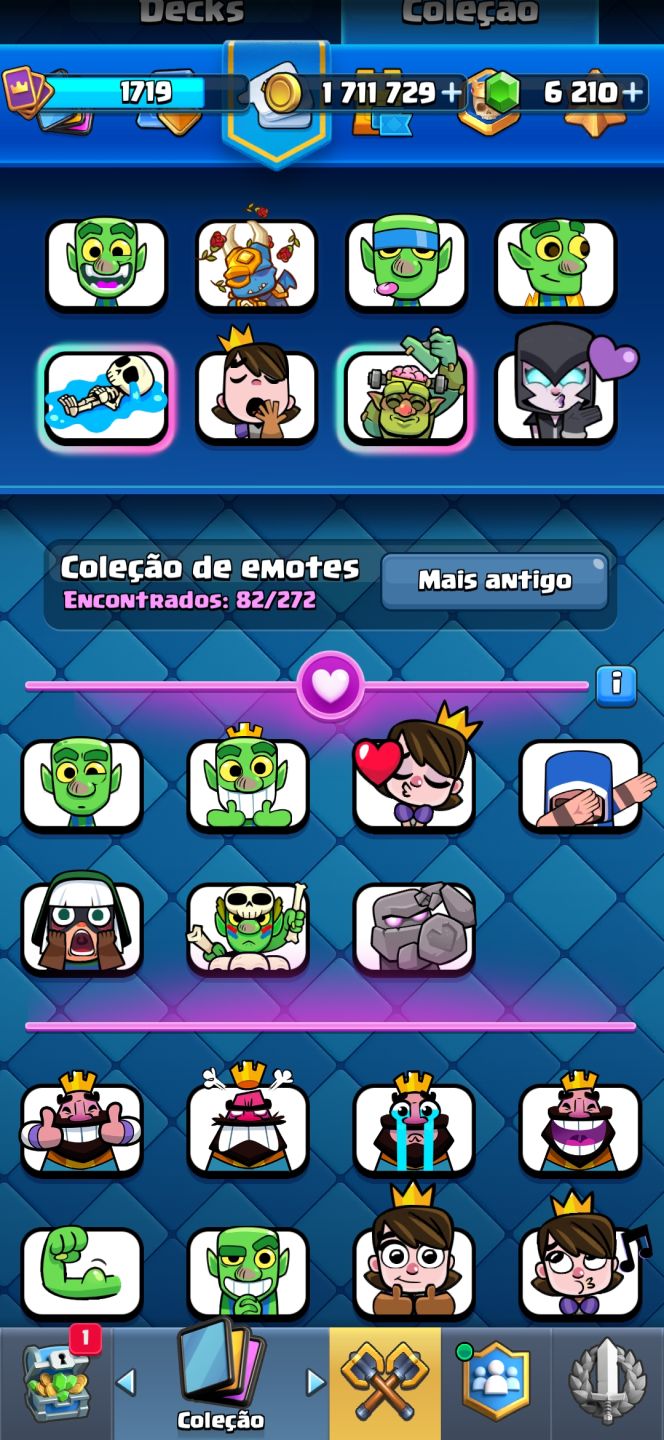 CONTA DE CLASH ROYALE NIVEL 16, COM TODAS AS CARTAS DO JOGO E 12K DE TROFEU