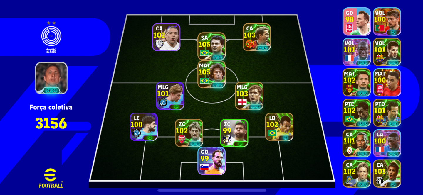 Conta Efootball Jogadores raros