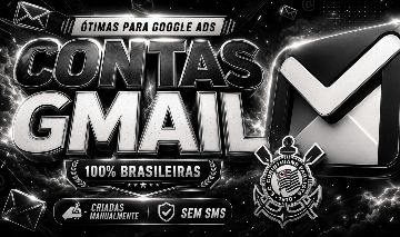 CONTAS GMAIL PREMIUM 100% BR | SEM SMS | CRIADAS MANUALMENTE | ALTA QUALIDADE |