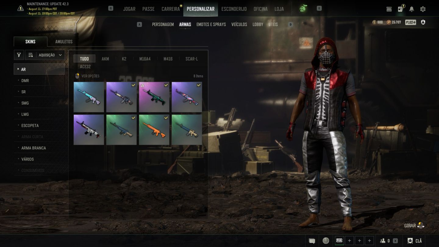 CONTA lvl baixo pubg