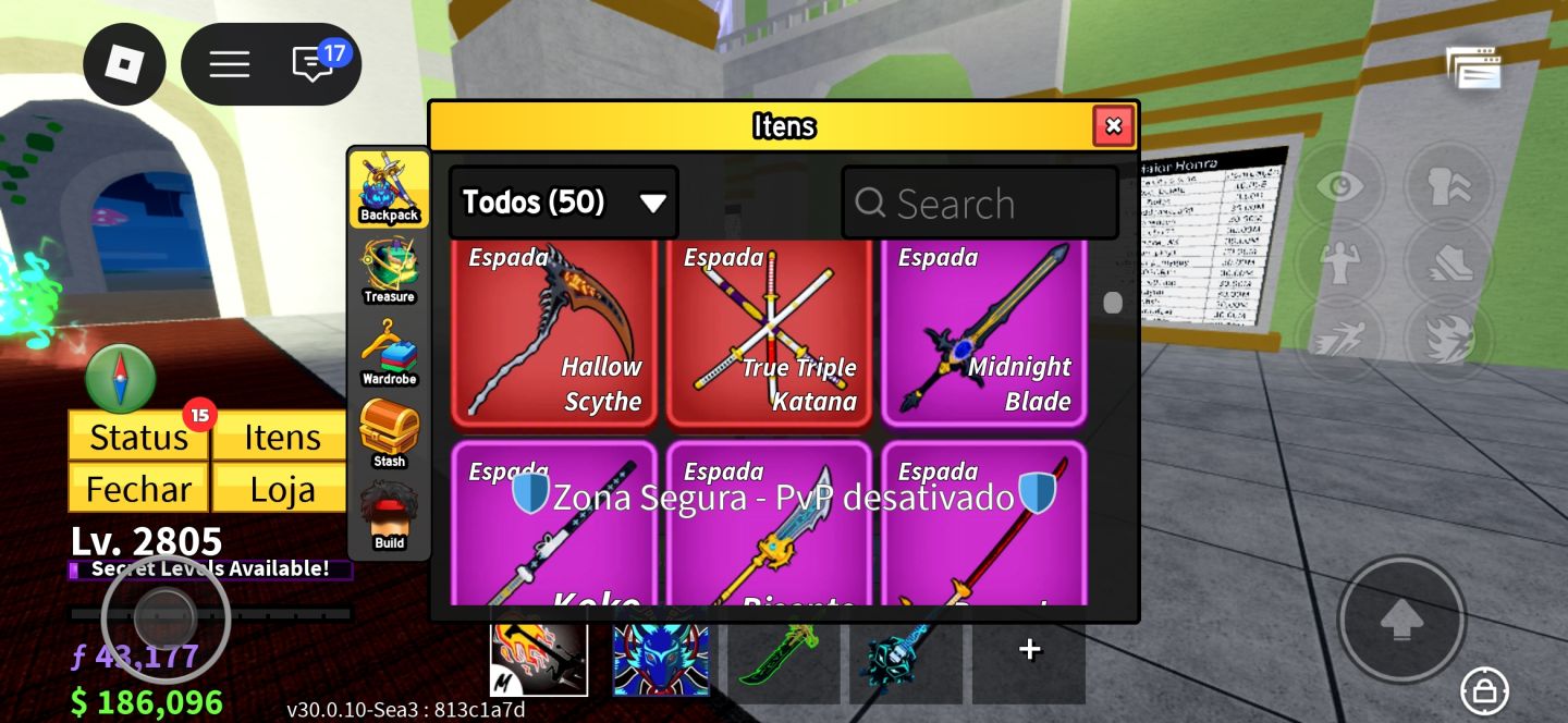 CONTA ROBROX INSANA | BLOX FRUITS (KITSUNE PERM + DB) + GPO + KING LEGACY