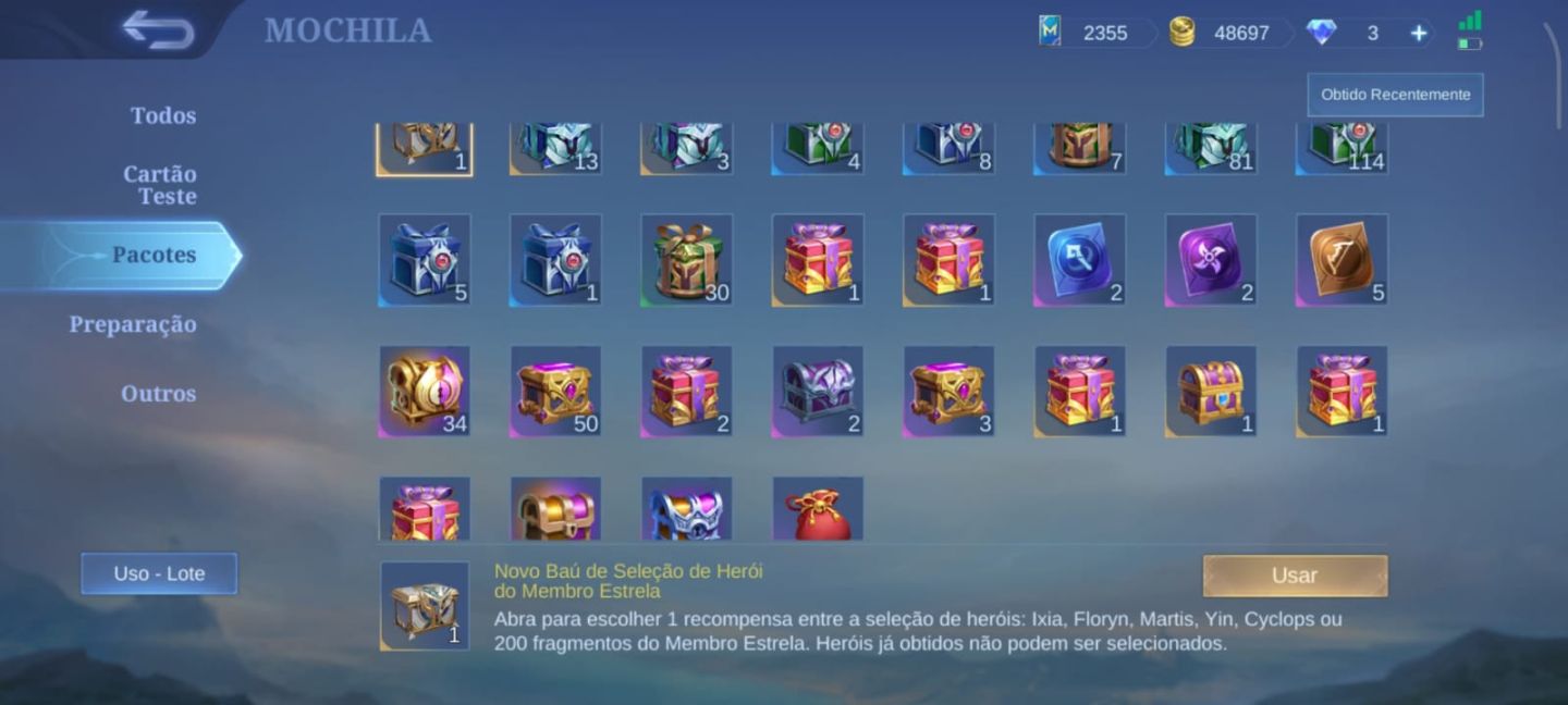 Conta imortal main mid full emblema ativo | Mobile Legends - MLBB
