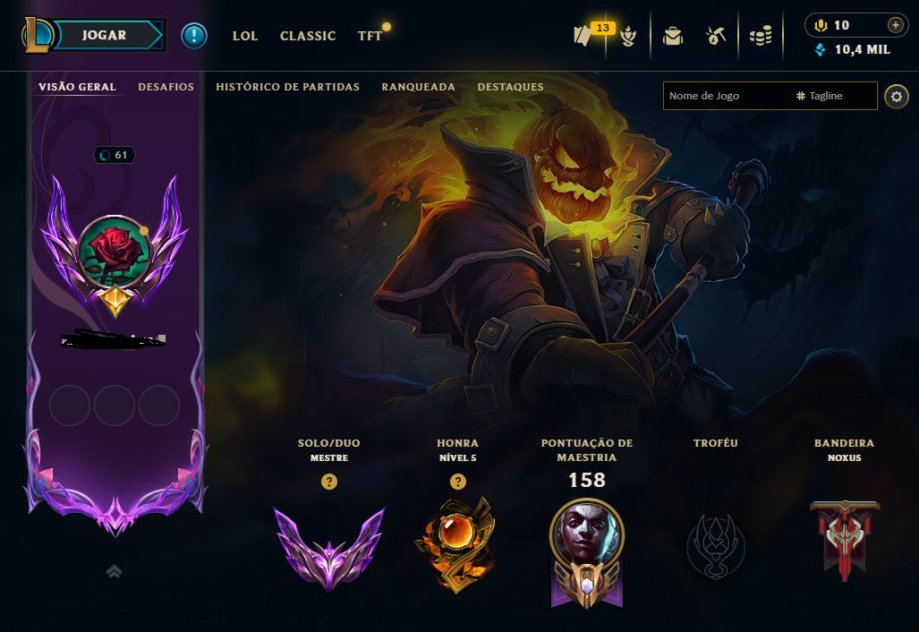 CONTA LOL MESTRE, GANHANDO 33 PDL, 83 CHAMPS, MAIORIA DAS SKINS SÃO DE JUNGLE.