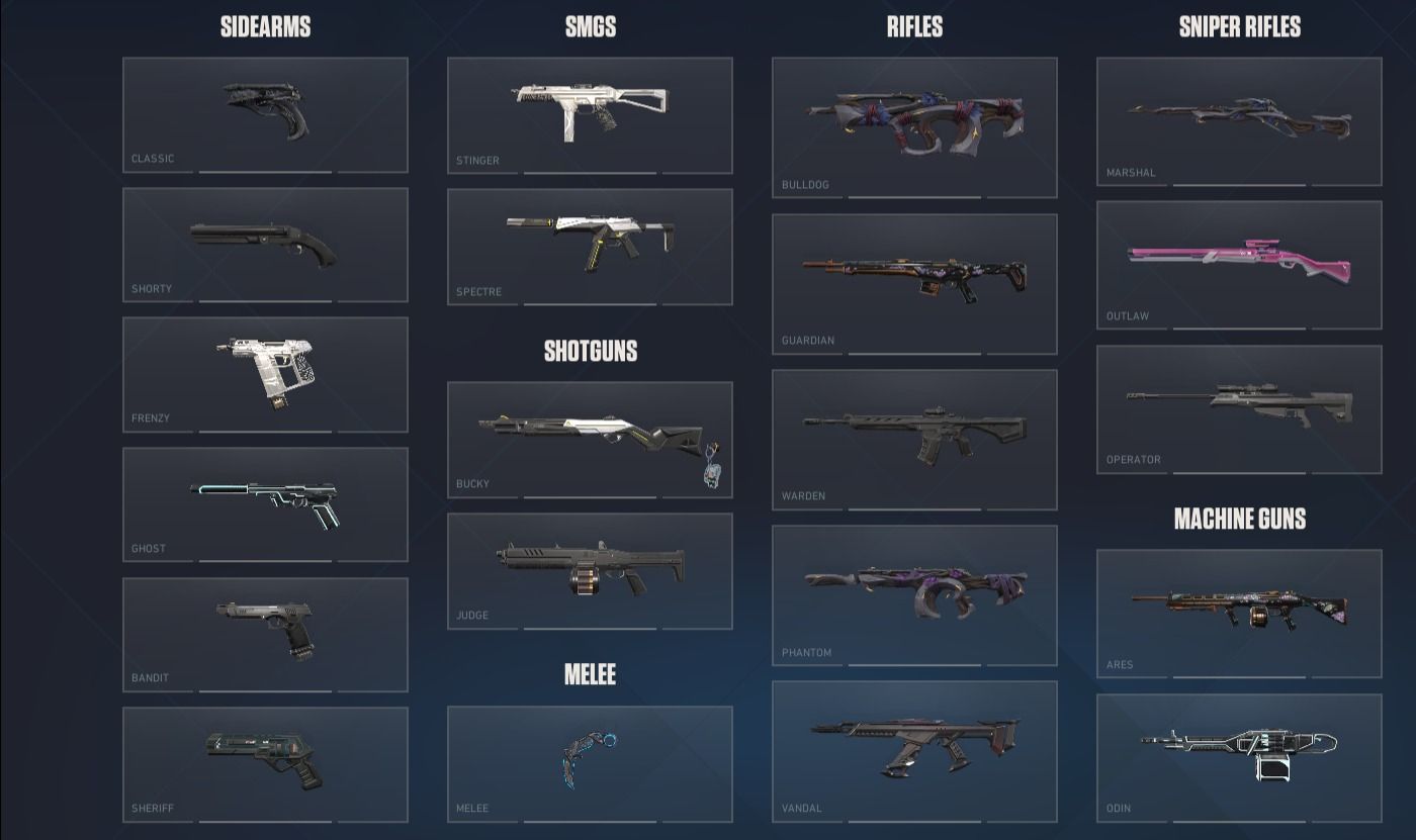 Conta Valorant c/ Karambit Rgx, Faca Sublime, Nocturne, Vandal Kuronami, Phantom