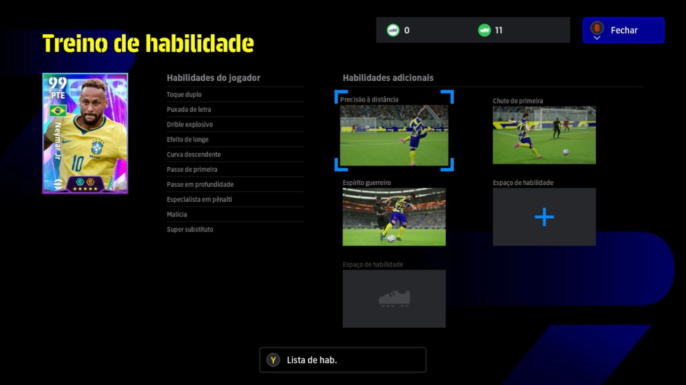 Conta Efootball Xbox/PC com jogadores como Messi, Cruyff, Kaka, Zico e Neymar