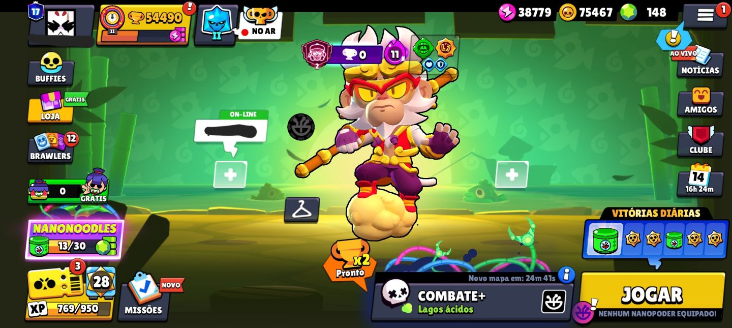 Conta de Brawl Stars MUITO UPADA | 54K troféus | 104 Brawlers | Conta RARA.