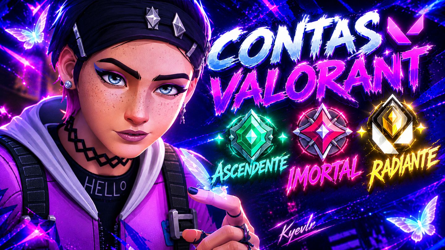 [Melhores Preços] Contas Valorant, Elo de Sua Escolha - Full Acesso, Level 20