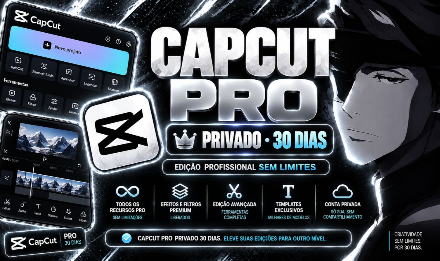 CAPCUT PRO - 30 DIAS PRIVADO | Melhor Preço