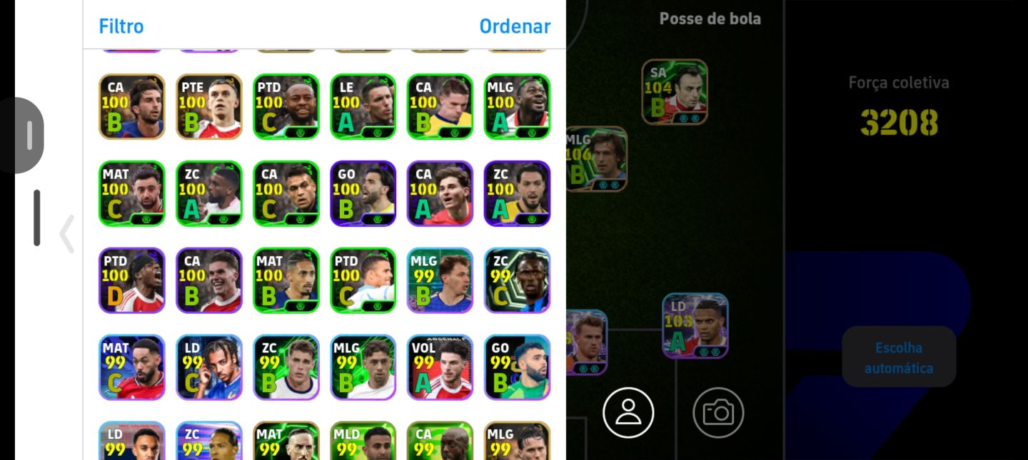 CONTA EFOOTBALL 3208 DE FORÇA COLETIVA CRISTIANO RONALDO BIG TIME