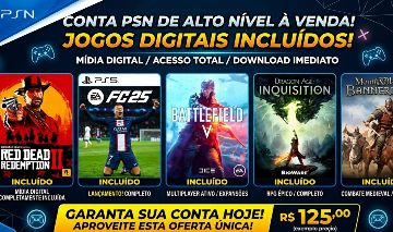 CONTA PS4/PS5 COM Red Dead Redemption 2 + VARIOS OUTROS JOGOS