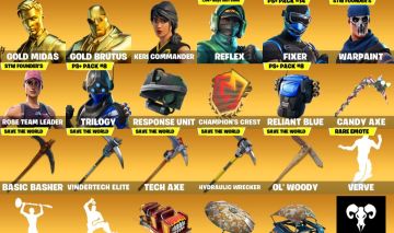 Conta Fortnite rara e completa | 120 skins | Fundadores STW | Reflex, Fixer