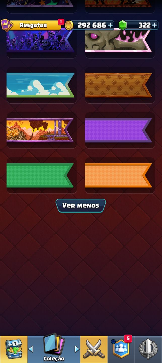 Conta Clash Royale muitos itens, com marretada do tor