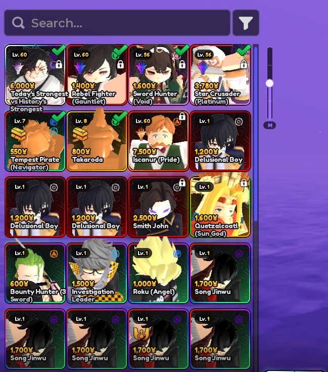 CONTA ANIME VANGUARDS 4 MONARCHS META