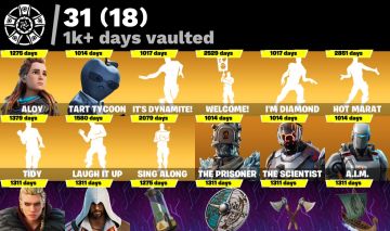 Conta fortnite fundador 347 skins
