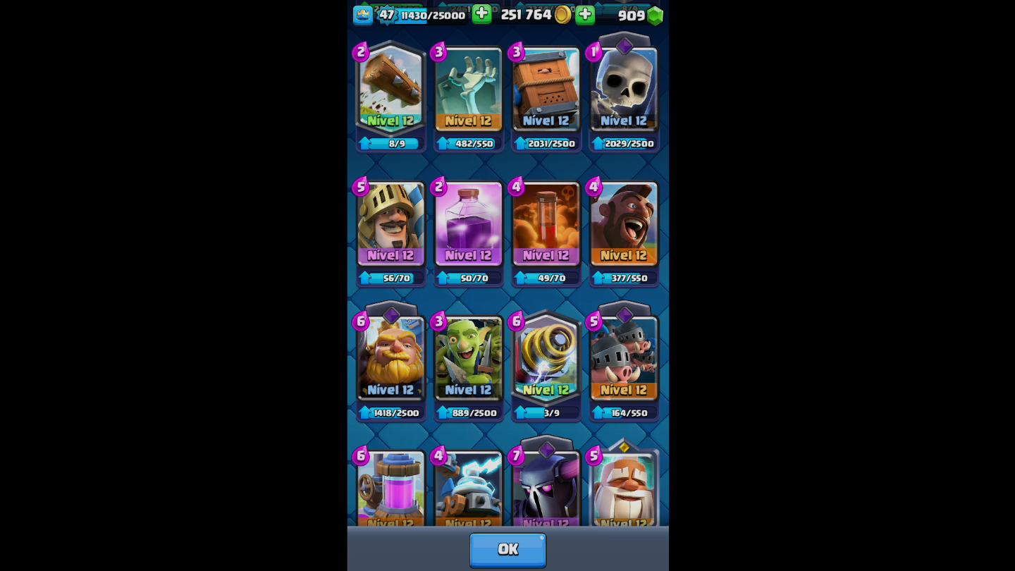 Conta de clash royale com 10k de trofeus muito boa e valor negociavel só vem!!!!