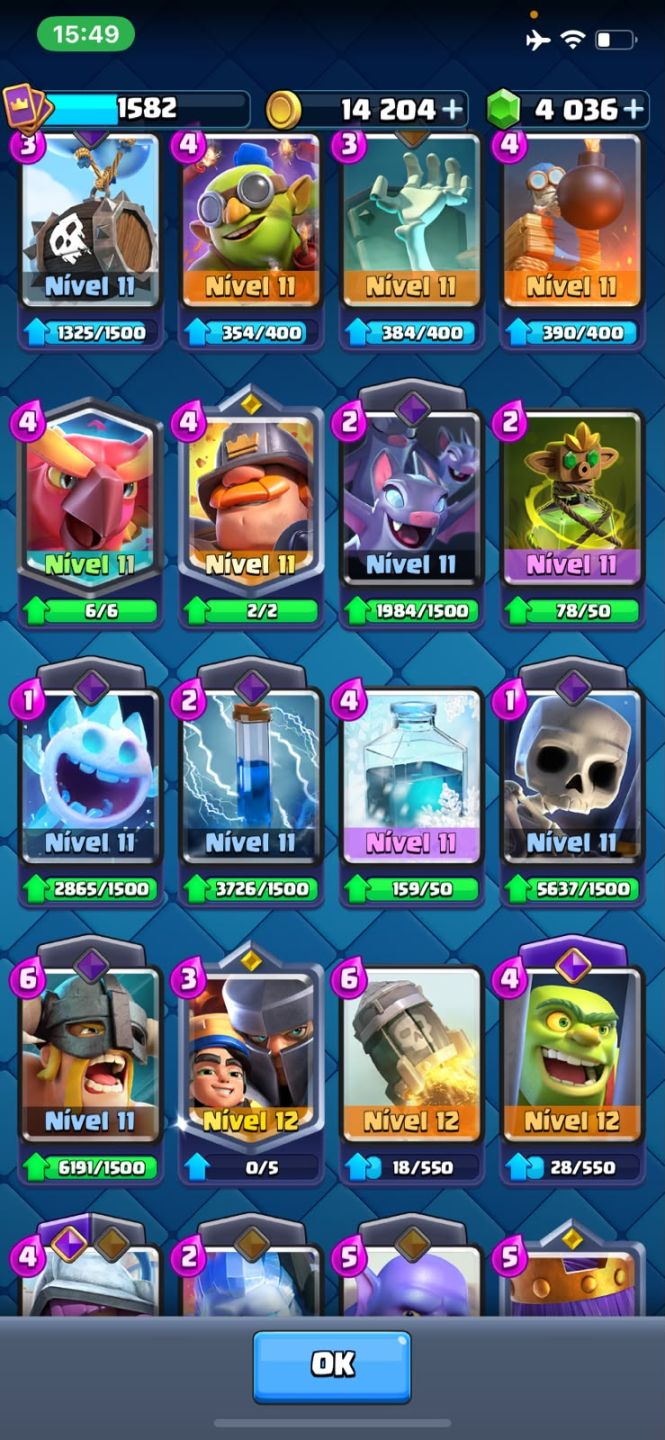 Conta de clash Royale 11,250k de troféus