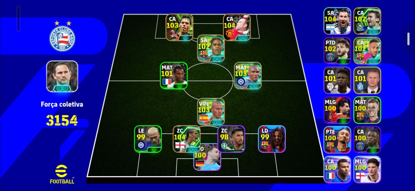 Conta efootball braba e com bons jogadores
